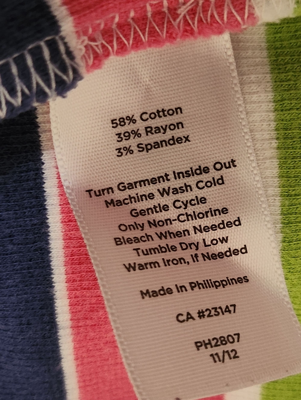 Sleeveless Multicolor Stripe Shift Dress - Picture 7 of 8